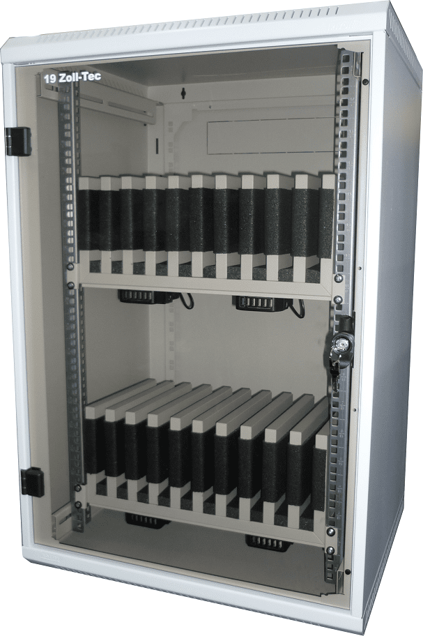 Notebookschrank und iPad-Schrank für den DigitalPakt Schule. 19 Zoll